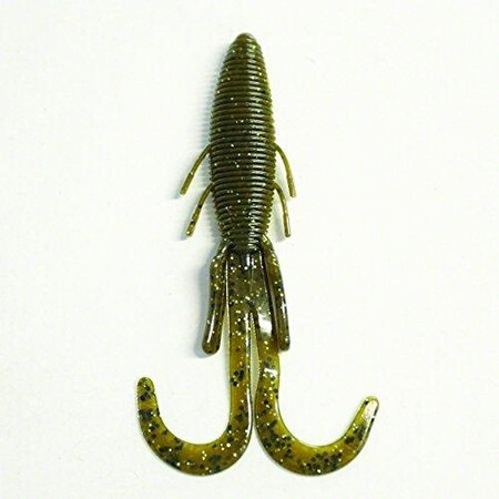 Missile Baits Baby D Stroyer Creature Bait, 5, Green Pumpkin Flash MBBDS5-GPF